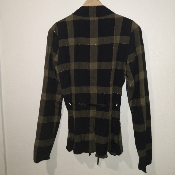 NWT RAMY BROOK Ina Puff Sleeve Olive Belted Jacket - Picture 8 of 8